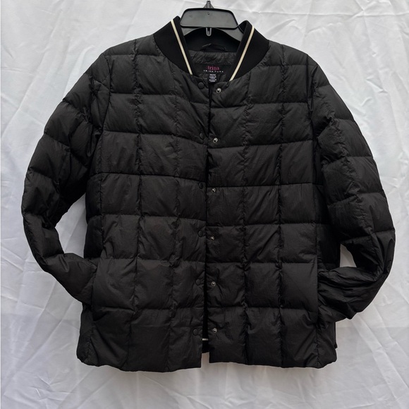 Trina trina turk Size M black bomber puffer jacket - Picture 1 of 9